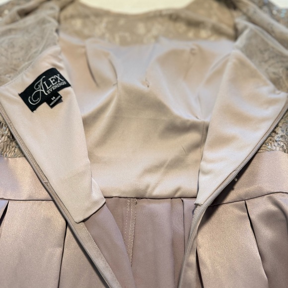 Alex Evenings Sequin Lace Mother of Bride/Groom Dress - Picture 7 of 9